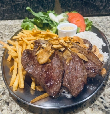 Picanha ao alho e óleo